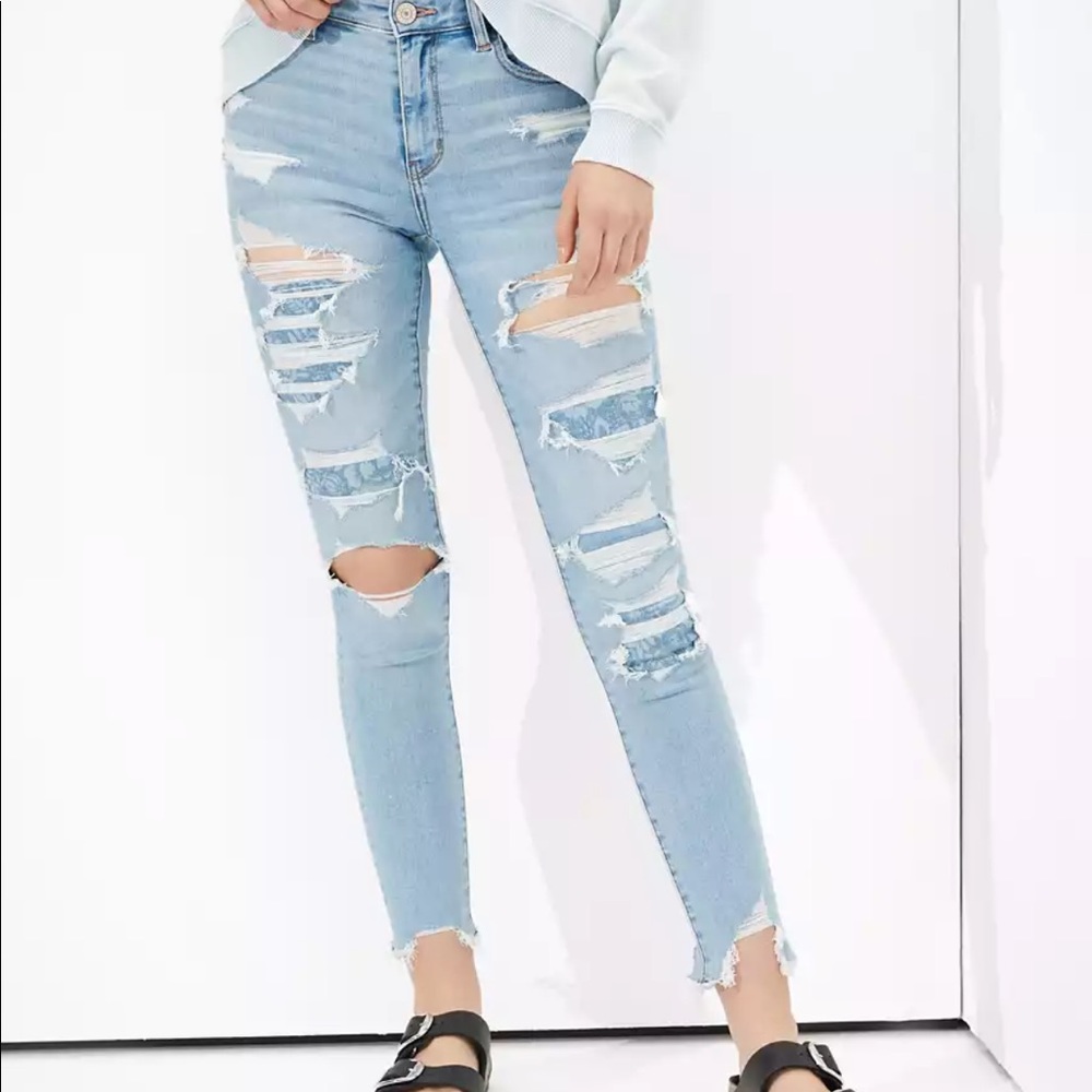 AE Ne(x)t Level Patched High-Waisted Jegging Crop